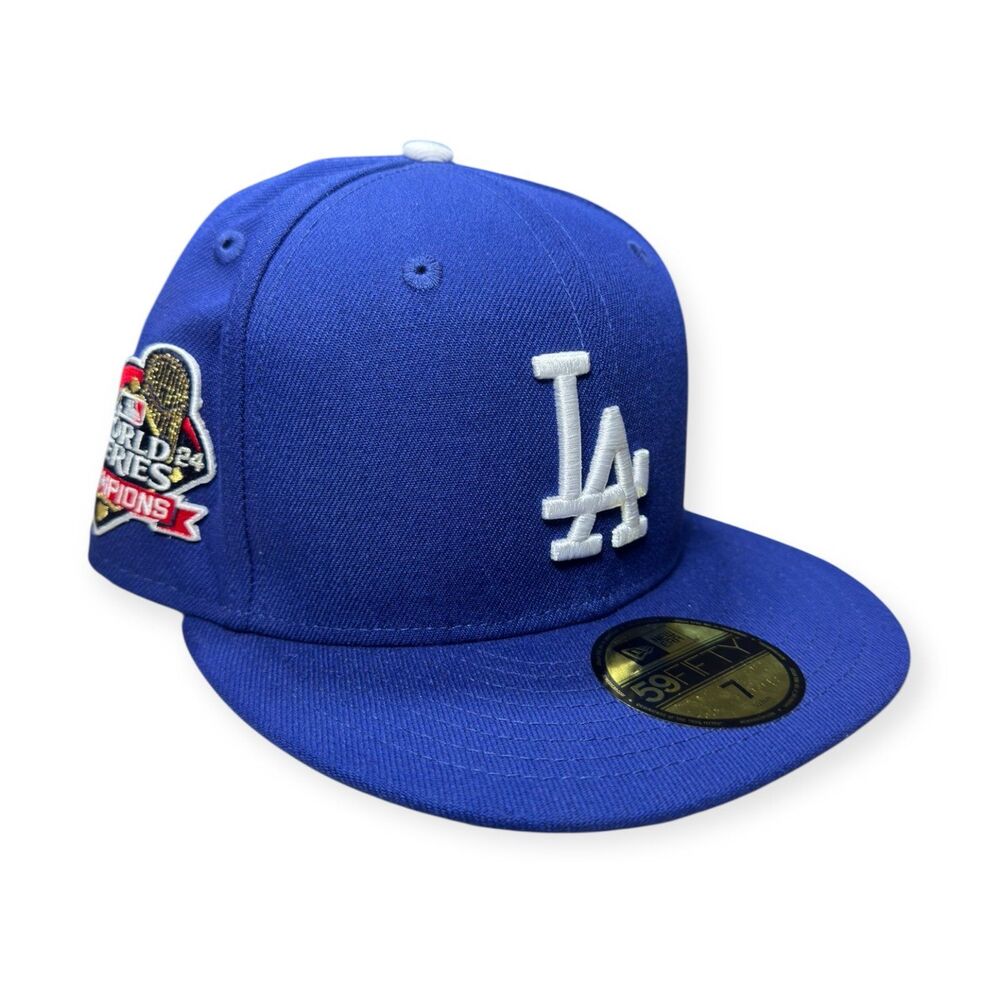 Los Angeles Dodgers Fitted Sz 7 New Era 59Fifty 2024 World Series Champions Blue